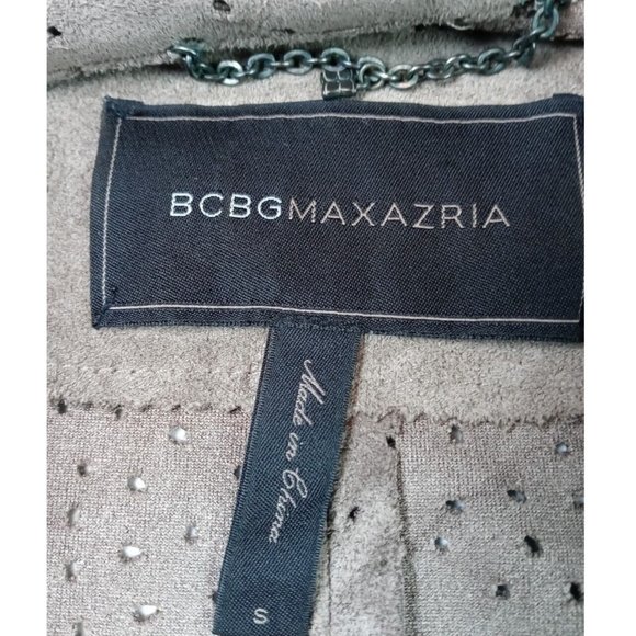BCBG MAXAZRIA WOMEN SZ S ZIP FRONT DESIMETRICO 3/4 SLEEVE HOLE PUNCHED FABRIC - Picture 8 of 16